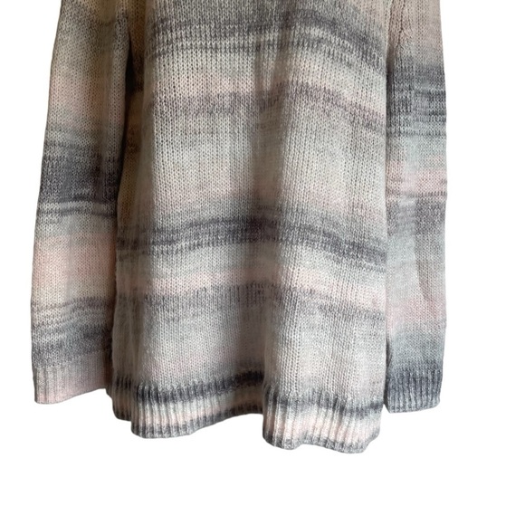 Gap Forever Soft Grey Spacedye Ombré Sweater Tunic Large NWT - Picture 6 of 11